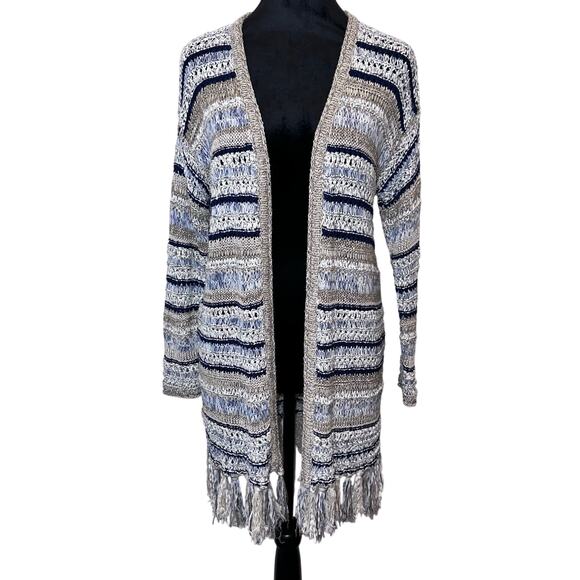 Chico’s Boho Chic Blue Cardigan – Size Small | Bohemian - Picture 4 of 14
